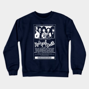 New York Dolls Show Poster Crewneck Sweatshirt